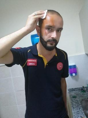 Ordu'da sağlık görevlisine perde demiriyle saldırı