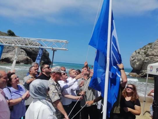 Şile’deki Ala Kadınlar Plajı mavi bayrak aldı