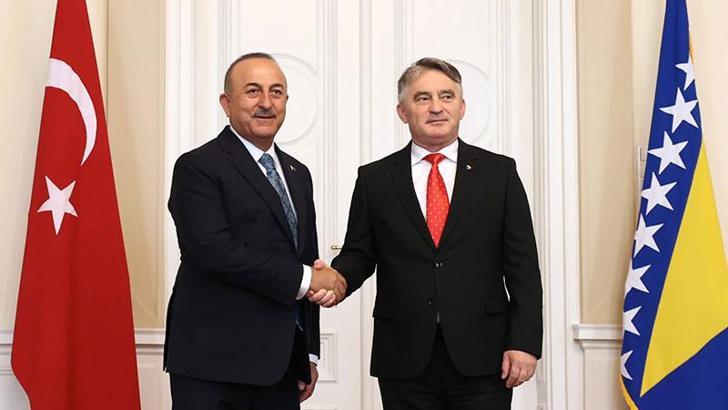 Bakan Çavuşoğlu, Devlet Başkanlığı Konseyi Hırvat üyesi Komşiç’le görüştü