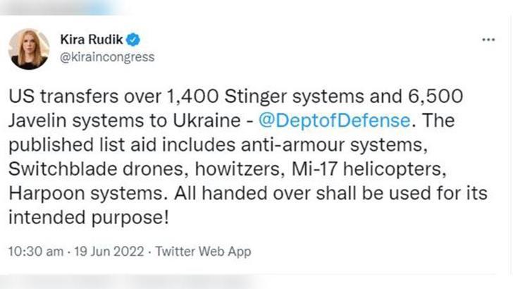 ABD’den Ukrayna’ya silah yardımı