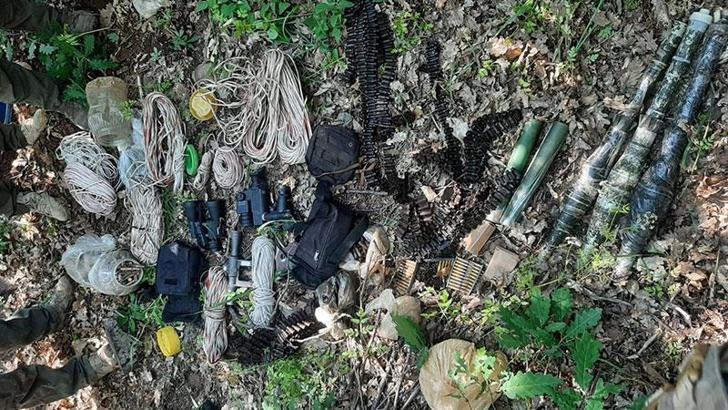 Tunceli'de teröristlerin kullandığı 6 sığınak imha edildi