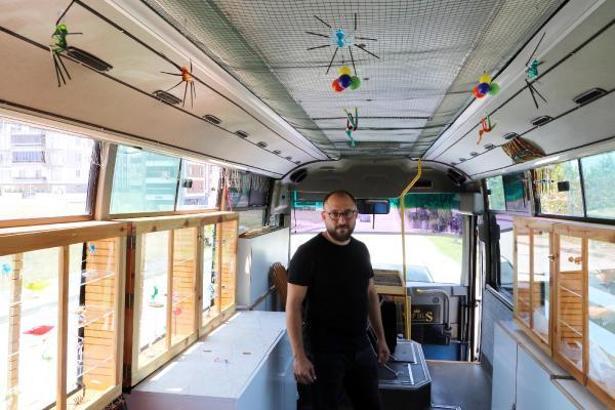 Cam ve ebru sanatçısı çift, 'atölye otobüs' ile Türkiye turunda