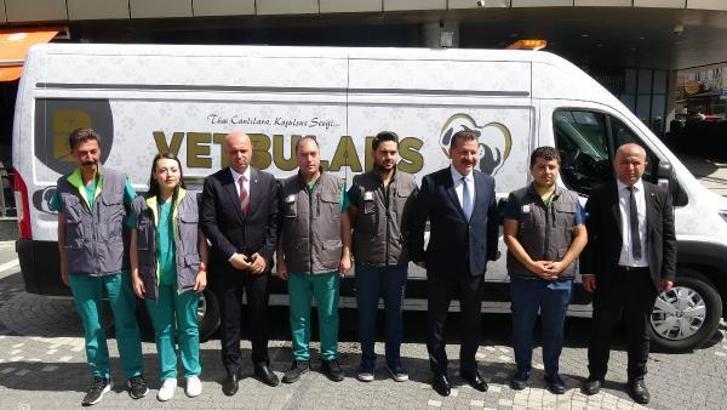 Balıkesir’den yangın bölgesine vetbüs ve vetbülans sevk edildi