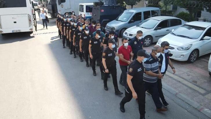 'Şahmeran' operasyonunda yakalanan 15 şüpheli adliyede