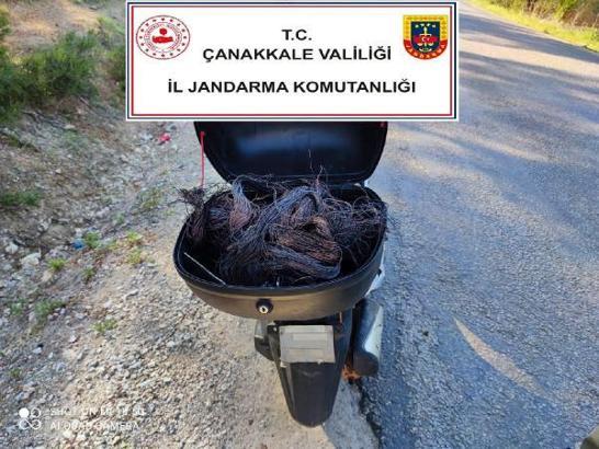 Çanakkale'de 350 bin liralık kablo hırsızlığına 7 gözaltı