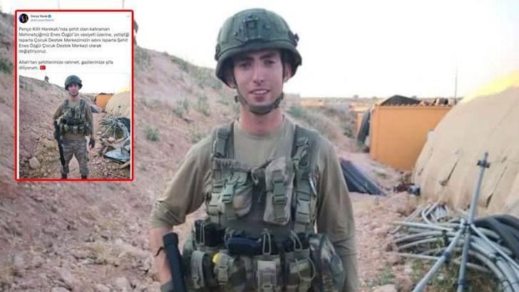 Şehit Enes Özgül'ün adı Isparta'da yetiştiği yurda verildi