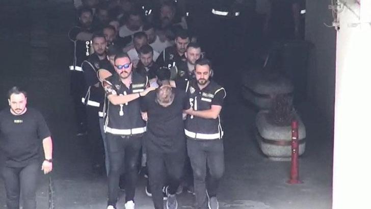 Sarallar operasyonunda gözaltına alınan 31 şüpheli adliyeye sevk edildi