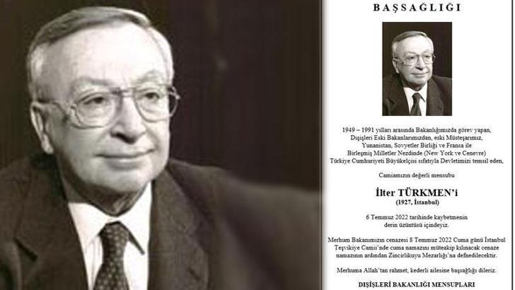 Eski Dışişleri Bakanı İlter Türkmen, hayatını kaybetti