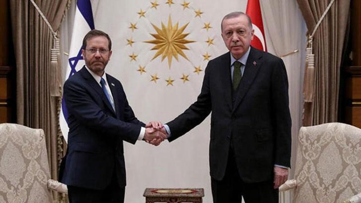 Cumhurbaşkanı Erdoğan, İsrail Cumhurbaşkanı Herzog ile görüştü