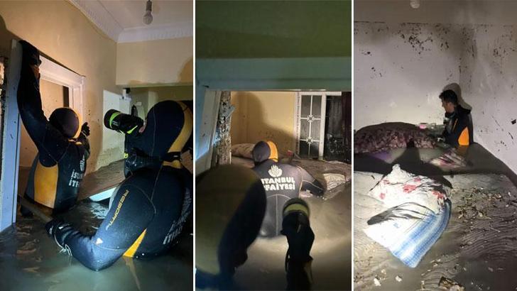Esenyurt'ta evlerdeki su baskınından yeni görüntüler