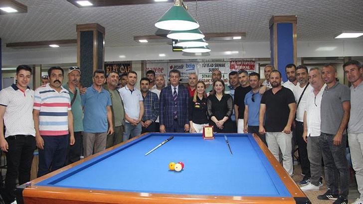 Şırnak’ta ilk kez yapılan bölgesel bilardo turnuvası başladı