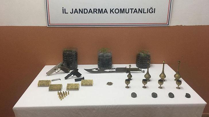 Kırklareli'de Bizans dönemine ait değerli parçalar ele geçirildi