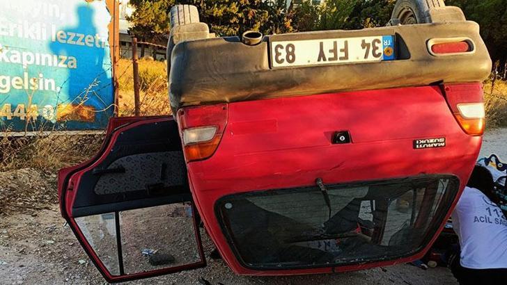 Gelibolu’da otomobil takla attı: 1 ölü, 2 yaralı