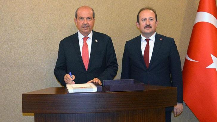 KKTC Cumhurbaşkanı Ersin Tatar Mersin'de