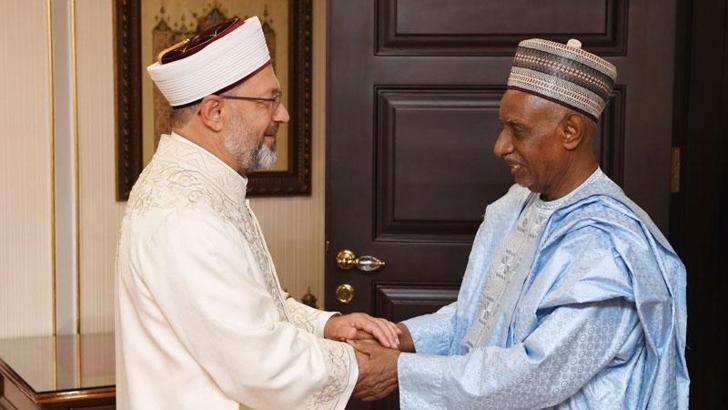 Diyanet İşleri Başkanı Erbaş, Nijer heyetini kabul etti