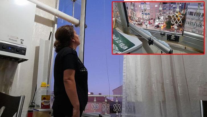 Merminin isabet ettiği camın üzerine düşmesiyle yaralandı