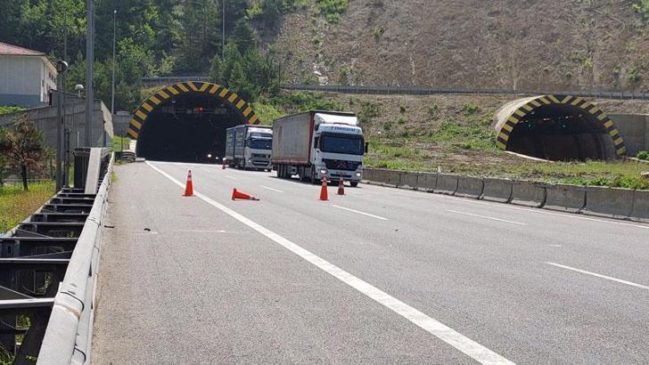 TEM'in Bolu Dağı geçişinde yol çalışması başladı