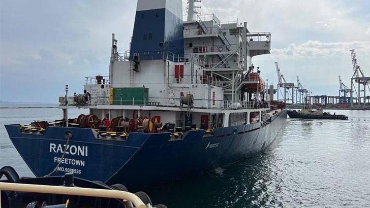 Ukrayna'dan hareket eden mısır yüklü gemi, saat 21.00'de İstanbul Boğazı'na yanaşacak