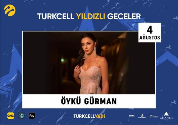 Şarkıcı Öykü Gürman Turkcell Vadi’de sahne alacak