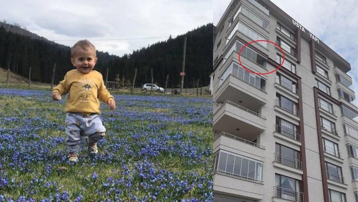 6'ncı katın balkonundan düşen 2 yaşındaki Talha kurtarılamadı