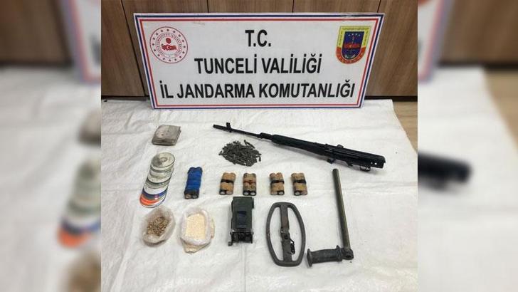Tunceli'de teröristlerin kullandığı 3 sığınak imha edildi