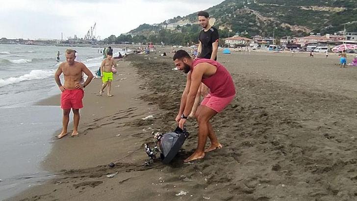 Denizde mayın sandıkları cisim televizyon çıktı