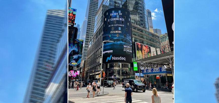 İstanbul’daki e-ticaret devlerinin buluşmasına New York’taki NASDAQ binasından çağrı
