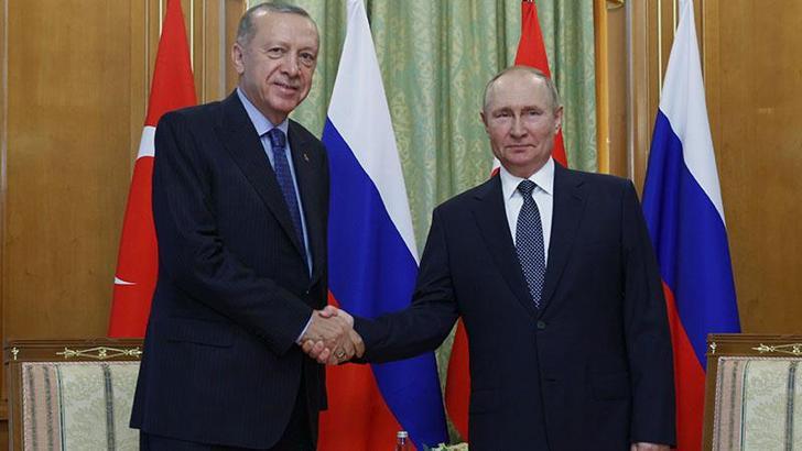 Cumhurbaşkanı Erdoğan, Rusya Devlet Başkanı Putin ile bir araya geldi