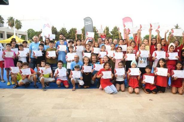 Aquatlon yarışlarında ter döktüler