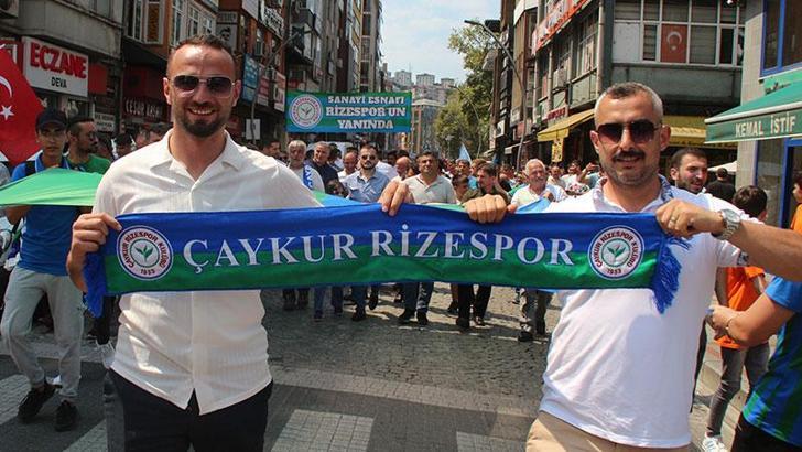 Çaykur Rizespor camiası birliktelik yürüyüÅŸü düzenledi