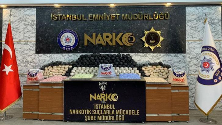 Ümraniye'de uyuşturucu operasyonu: 72 kilogram esrar 710 bin uyuşturucu hap ele geçirildi