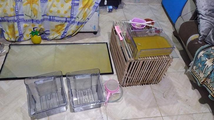 Uyuşturucu imalathanesine dönüştürülen eve baskın