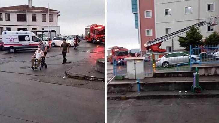 Rize'de hastane yangını; 60 hasta tahliye edildi