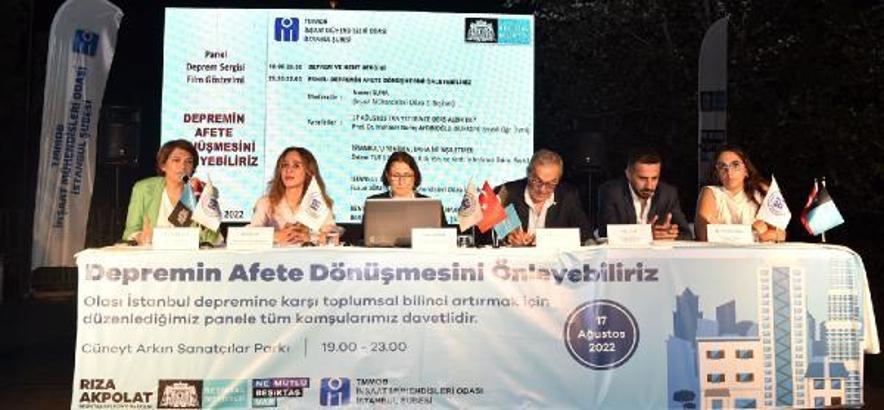 Beşiktaş’ta olası İstanbul depremine karşı farkındalık paneli düzenlendi