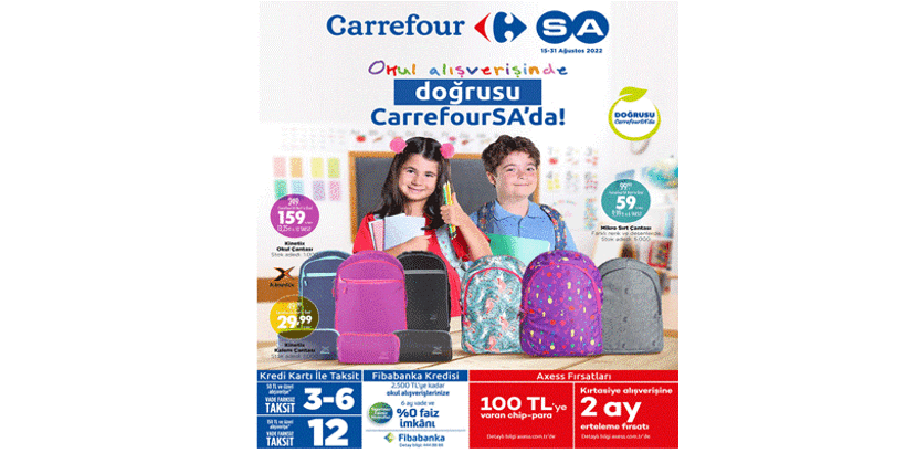 CarrefourSA’dan kırtasiye ürünlerine özel kampanya