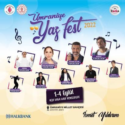 Ümraniye’de ‘Yazfest 2022’ başlıyor