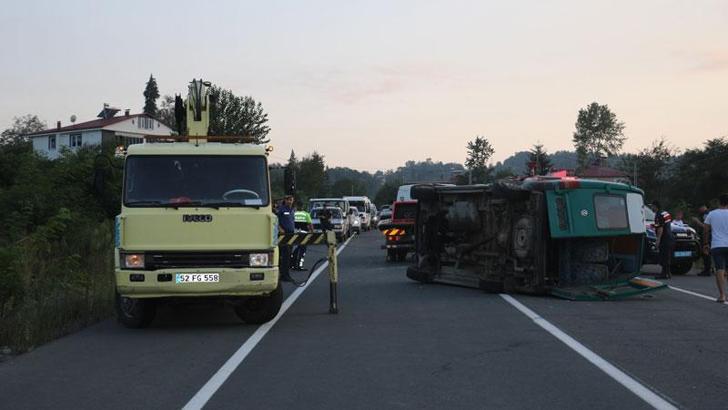 Ordu'daki kazada yaralılardan 15'i taburcu oldu