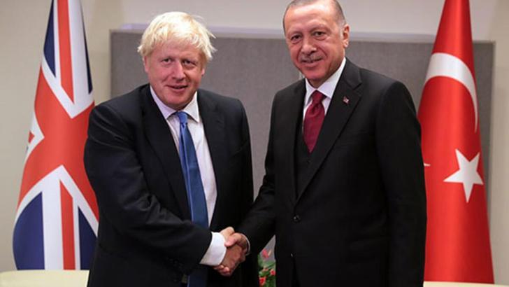 Cumhurbaşkanı Erdoğan Birleşik Krallık Başbakanı Johnson ile telefon görüşmesi yaptı