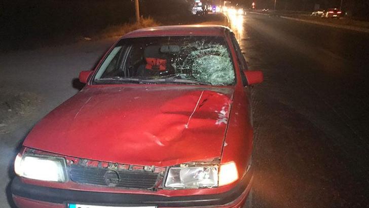 Yolun karşısına geçmek isterken canından oldu