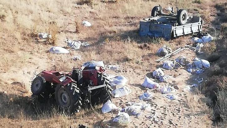 Niğde'de traktör şarampole devrildi: 2 ölü, 1 yaralı