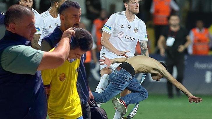 Sahaya inip, Beşiktaşlı futbolculara saldıran şüpheliye 3 yıla kadar hapis istemi