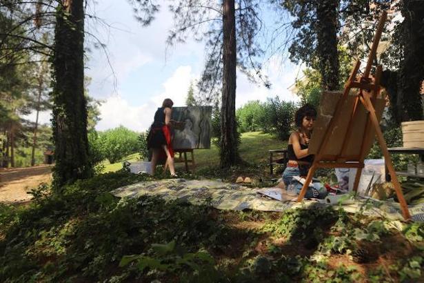 Mersin Borcak Yaylası'nda sanat çalıştayı