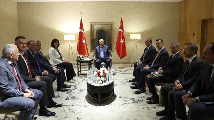 Erdoğan, Sancak bölgesi lideriyle bir araya geldi