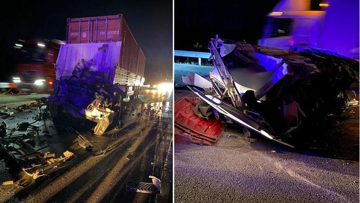 Isparta'da amca- yeğen, TIR kazasında öldü