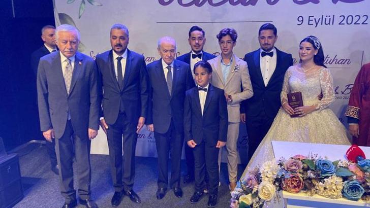 MHP Genel Başkanı Devlet Bahçeli'nin nikah şahidi olduğu düğüne yoğun katılım