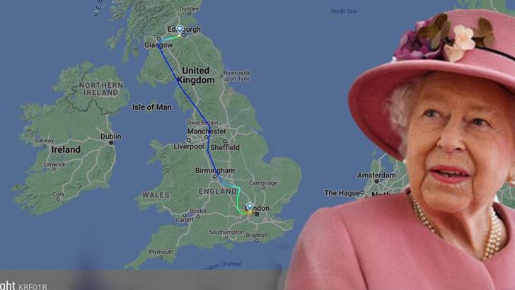 Kraliçenin son hava yolculuğu, tüm zamanların uçuş takip rekorunu kırdı