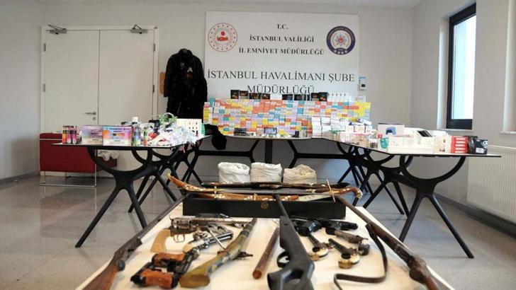 İstanbul Havalimanı'ndaki denetimlerde 26 milyon lira değerinde kaçak malzeme ele geçirildi