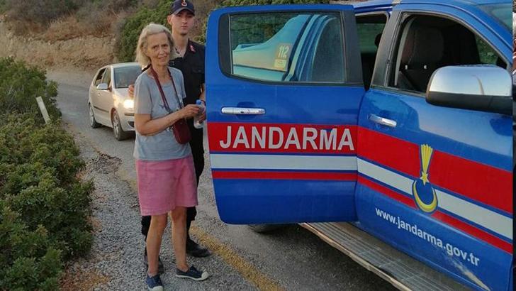 Karia yolunda kaybolan 2 İngiliz turist kısa sürede kurtarıldı
