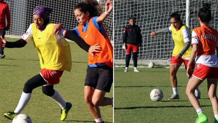 İşitme Engelli Kadın Futbol Milli Takımı, dünya şampiyonasına Erciyes'te hazırlanıyor