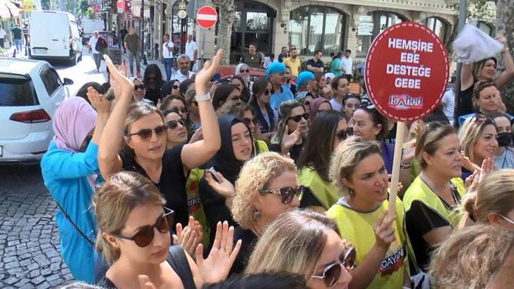 İl sağlık müdürlüğü önünde protesto